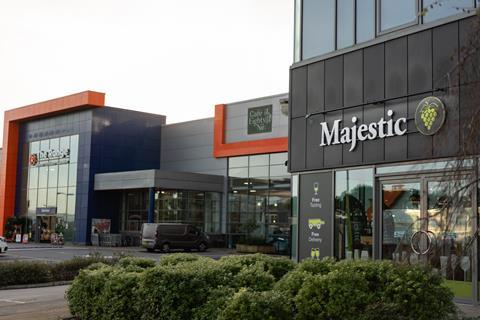 Majestic Wine Plymouth store exterior